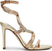 Load image into Gallery viewer, Ankle Wrap Gold/Silver Heel