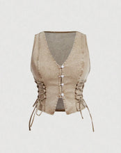 Load image into Gallery viewer, Button Up Denim Vest