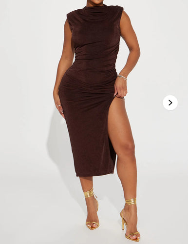 Ruched Midi Dress